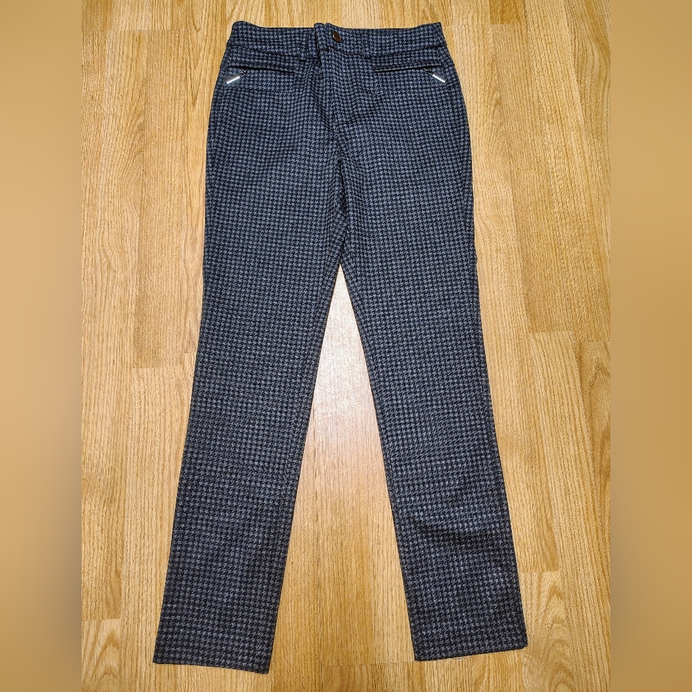 Romeo & Juliet Couture Blue and Black Houndstooth Pants size M
